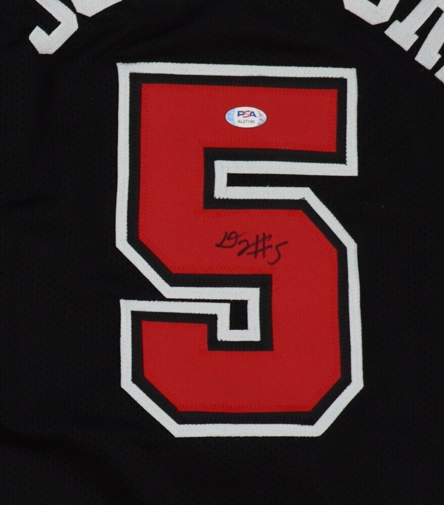 Tony Bradley Signed Chicago Bulls Black Jersey (PSA) Ex-North Carolina Tar Heel