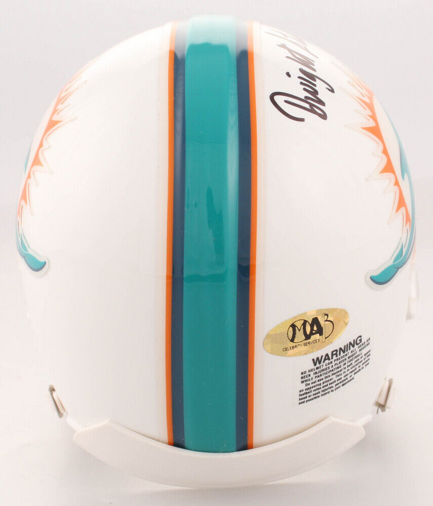 Dwight Stephenson Signed Miami Dolphins Mini Helmet Inscribed "HOF 98" MAB Holo