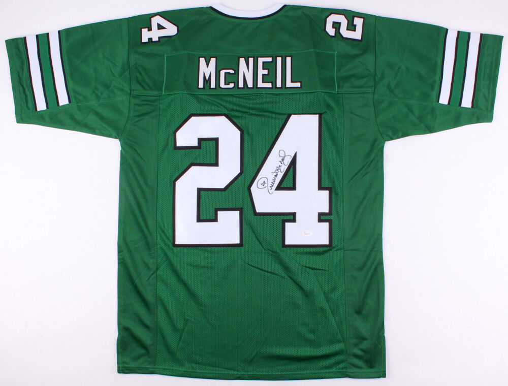 Freeman Mcneil Signed Jets Jersey (JSA COA) 3× Pro Bowl R.B. (1982,1984,1985)