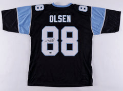 Greg Olsen Signed Carolina Panthers Jersey (Beckett Hologram) 3xPro Bowl T.E.