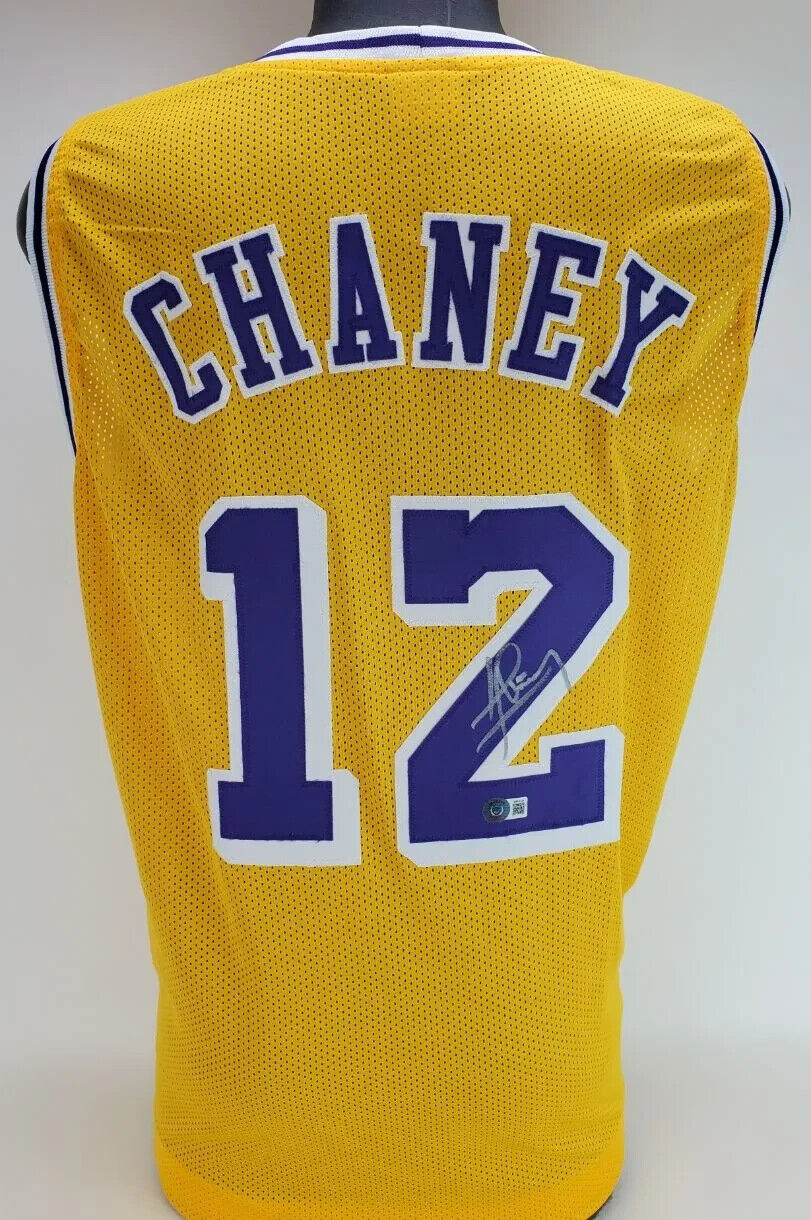 Don Chaney Signed Los Angeles Lakers Jersey (Beckett) 2xNBA Champion 1969 & 1974
