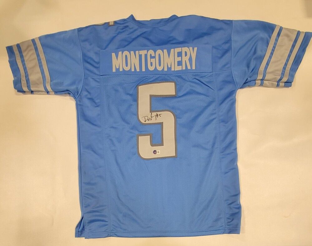 David Montgomery Signed Detroit Lions Jersey (Beckett) Iowa State Running Back