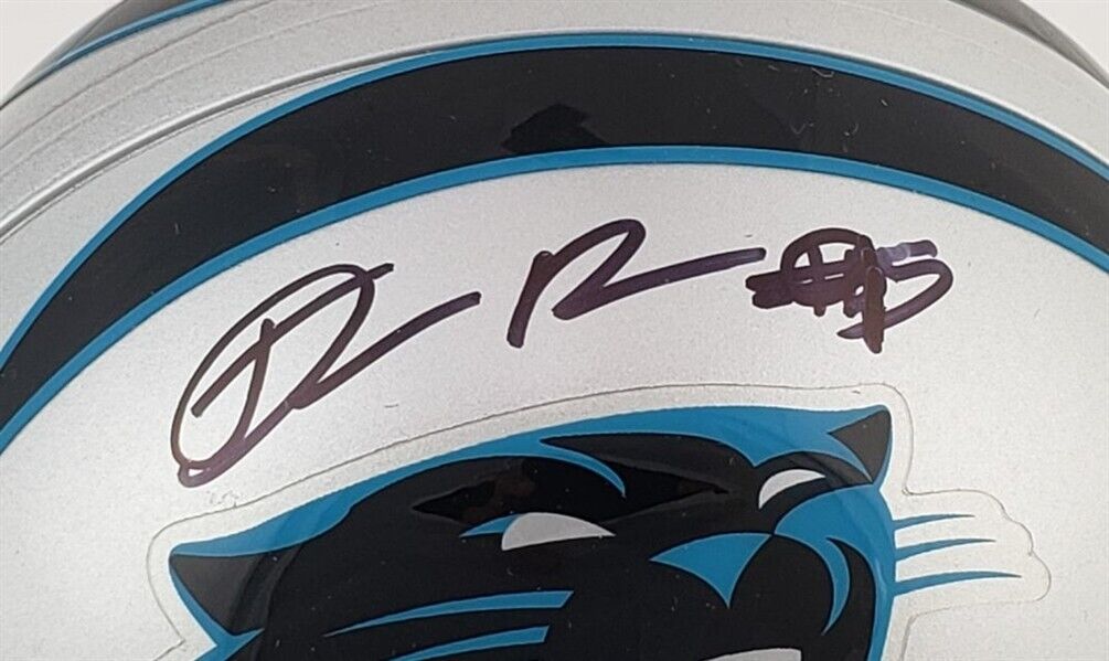 Derrick Brown Signed Carolina Panthers Mini Helmet (JSA COA) Auburn Def. Tackle