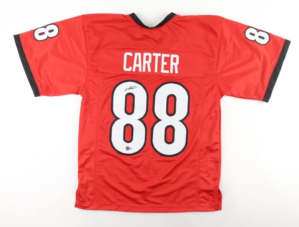 Jalen Carter Signed Georgia Bulldogs Jersey (Beckett) 2023 Eagles Top Draft Pick