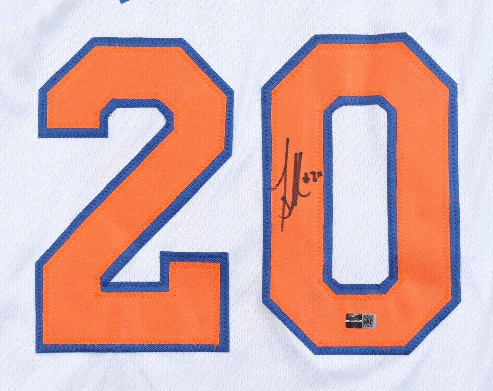Mike Bibby Signed New York Knicks Jersey (Steiner) 1997 NCAA Champion Arizona