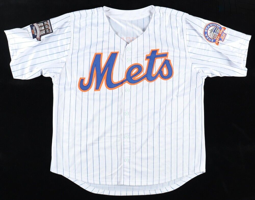 Jose Reyes Signed New York Mets Pinstriped Jersey (JSA COA)4xAll Star Shortstop