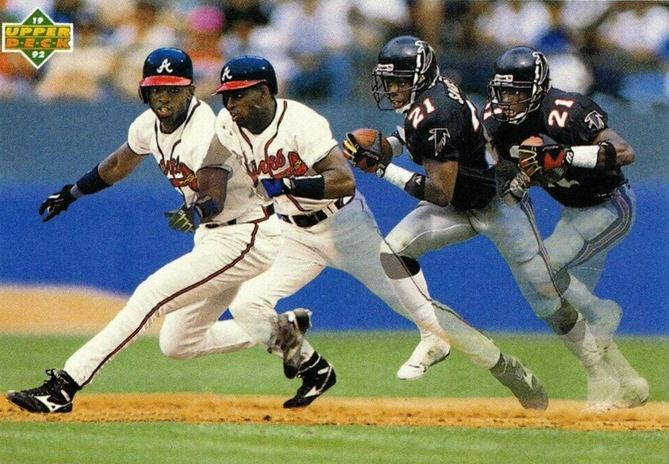 Deion Sanders Signed Atlanta Braves Jersey (Beckett) 1992 World Series /.533 Avg