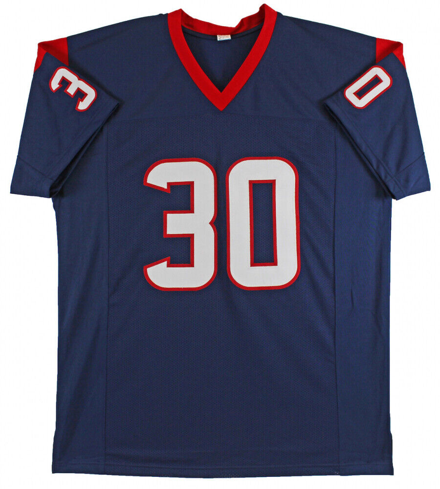 Phillip Lindsay Signed Houston Texans Jersey (Beckett Holo) 2018 Pro Bowl R.B.