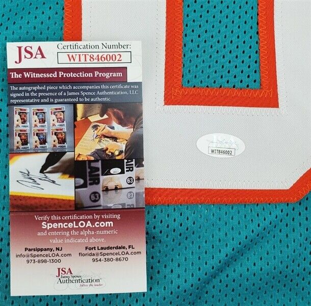 Irving Fryar Signed Miami Dolphins Jersey (JSA COA) Super Bowl XX Wide Receiver
