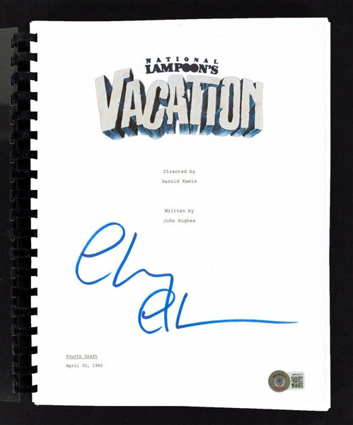 Chevy Chase Autograph Chicago Clark Griswold Jersey National Lampoon Signed  BAS Entertainment Memorabilia Autographs-Original Other Orig. Movie  Autographs