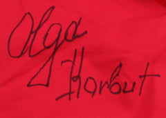 Olga Korbut Signed Red Danskin Leotard (JSA)
