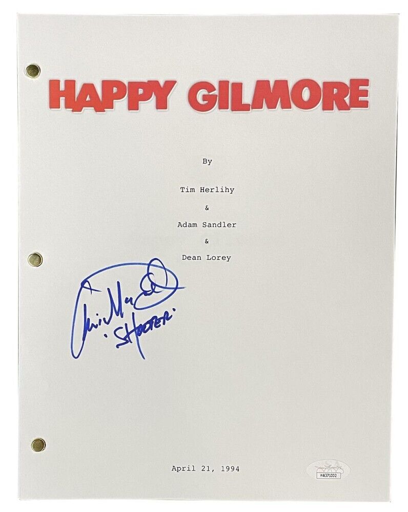 Christopher McDonald Signed "Happy Gilmore" Movie Script Inscribed Shooter (JSA)
