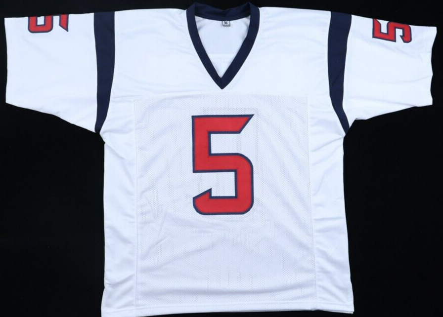 Jalen Pitre Signed Houston Texans Jersey (JSA COA) 2022 2nd Round Pick Def. Back