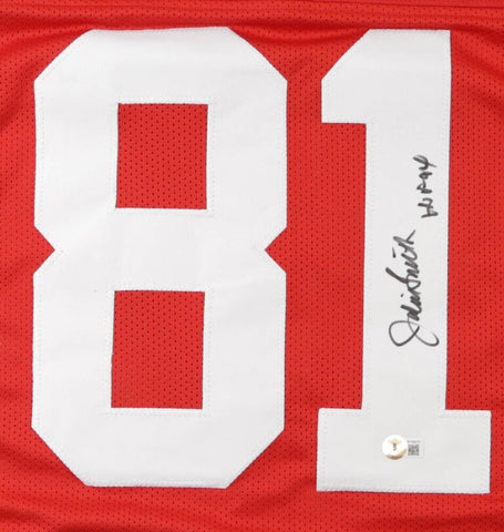 Jackie Smith Signed St Louis Cardinals Jersey (Beckett) Hall of Fame 1994 T.E.