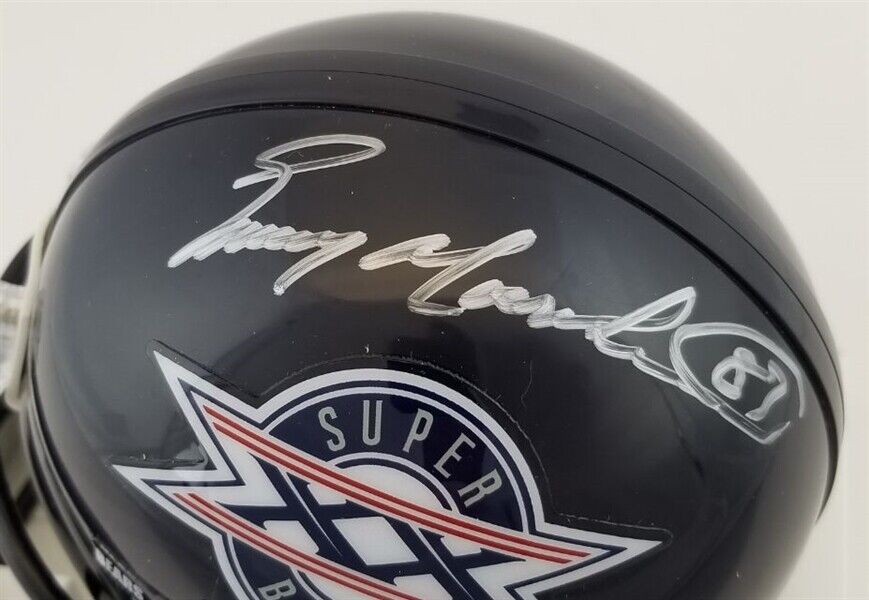 Emery Moorehead Signed Chicago Bears Super Bowl XX Mini Helmet (Schwartz COA)