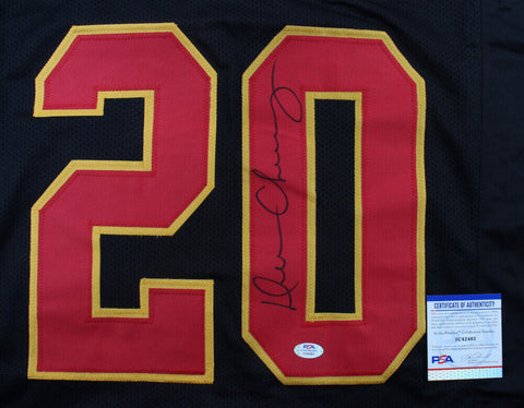 Deron Cherry Signed Kansas City Chiefs Throwback Jersey (PSA COA) 6xPro Bowl D.B