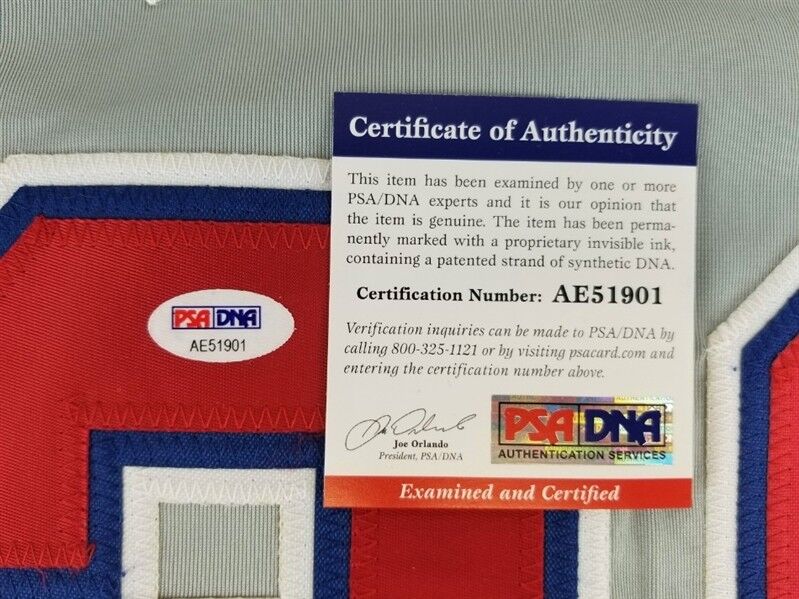 Cliff Floyd Signed Montreal Expos Gray Jersey (PSA COA) 2001 All Star Outfielder