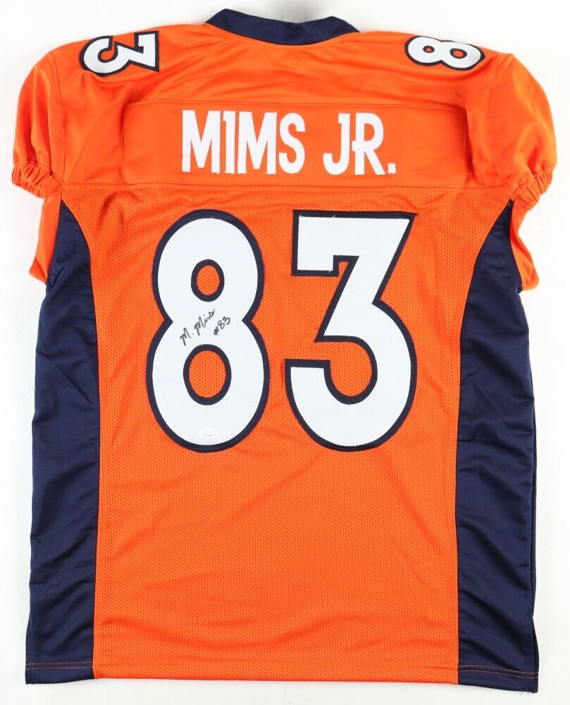 Marvin Mims Jr. Signed Denver Broncos Jersey (JSA COA) Ex-Oklahoma Sooner W.R.