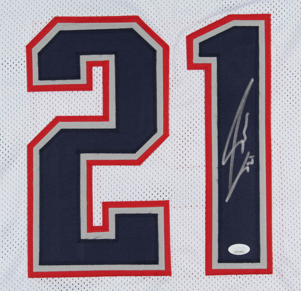 Adrian Phillips Signed New England Patriots Jersey (JSA COA) Pro Bowl Safety