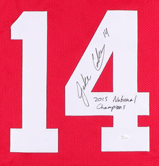 Jacob Coker Signed Alabama Crimson Tide Jersey (JSA COA) 2015 National Champ Q,B