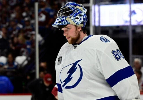 Andrei Vasilevskiy Signed Tampa Bay Lightning Jersey (JSA COA) Stanley Cup Champ
