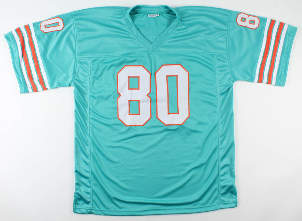 Marv Fleming Signed Miami Dolphins Teal Jersey (JSA COA) 4xSuper Bowl Champion