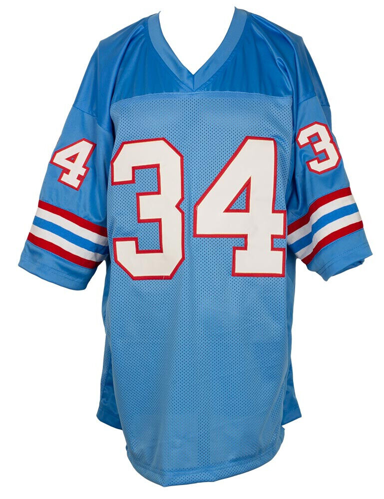 Earl Campbell Signed Houston Oilers Jersey / 5×Pro Bowl R.B. (Beckett COA) HOF