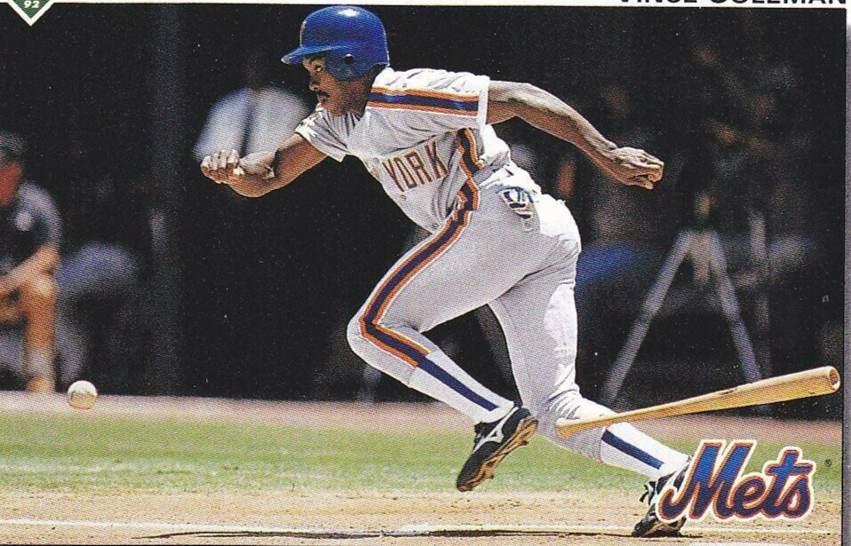 Vince Coleman Signed New York Mets Jersey (JSA COA) Rookie of the Year 1985 / CF