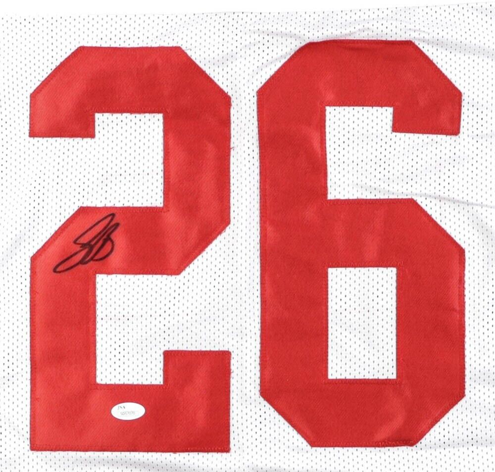 Saquon Barkley Signed New York Giants Jersey (JSA) #1 RB Pick 2018 Draft/Penn St