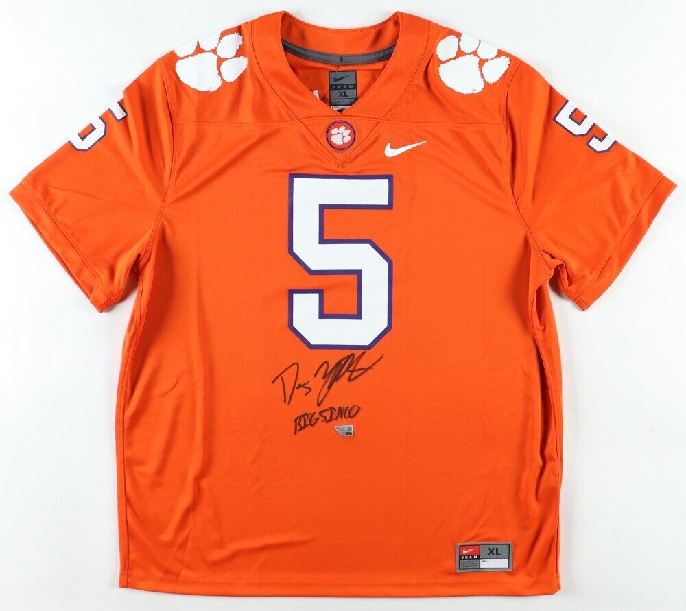 DJ Uiagalelei Signed Clemson Tigers Nike Jersey Inscribed "Big Cinco" (Fanatics)