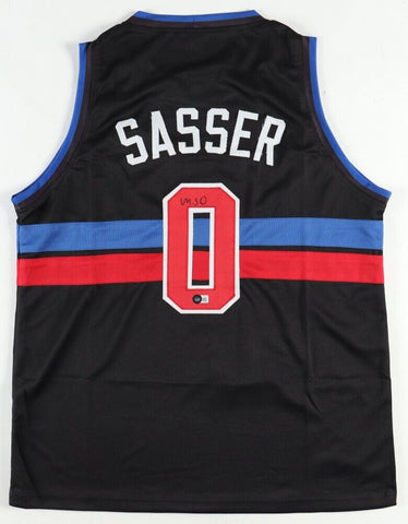 Marcus Sasser Signed Detroit Pistons Jersey (Beckett) 2023 1st Round Draft Pick