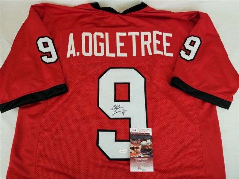 Alec Ogletree Signed Georgia Bulldogs Jersey (JSA COA) New York Jets Linebacker