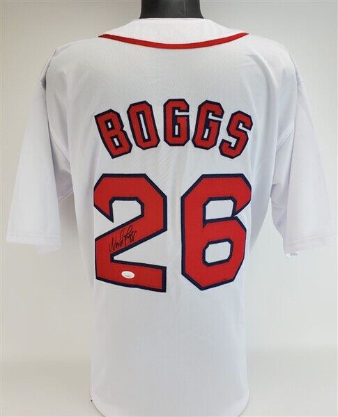 Wade Boggs Signed Boston Red Sox Gray Jersey (JSA COA) 12×All-Star 3rd Baseman