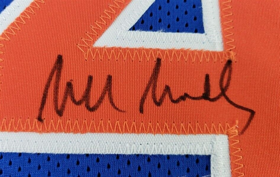 Bill Bradley Signed New York Knicks Jersey (JSA COA) 2×NBA Champions 1970 & 1973