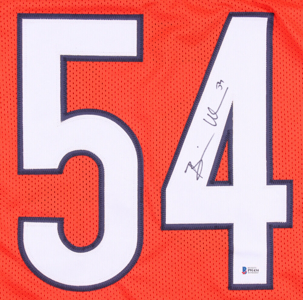 Brian Urlacher Signed Chicago Bears Throwback Jersey (Beckett COA) HOF 2018 L.B.