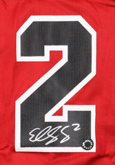 Eddy Curry Signed Chicago Bulls Jersey (Schwartz Sports COA) 2001 1st Rnd Pck #4