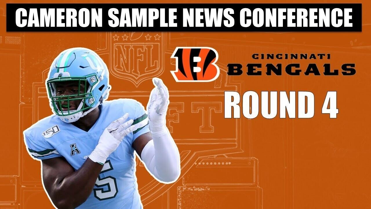 Cam Sample Signed Cincinnati Bengals Jersey (Playball Ink) 2021 4th Round Pck DE