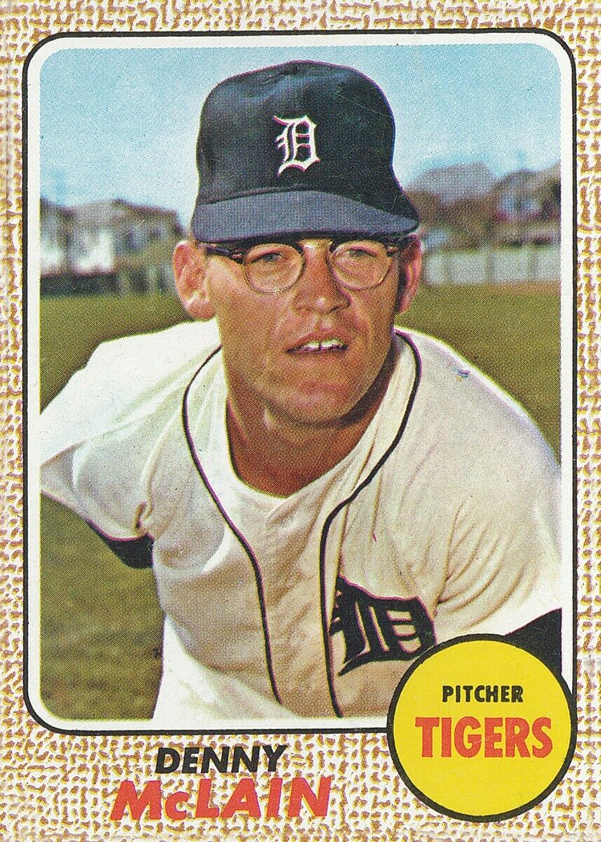 Denny McLain Signed OML Baseball Inscrd "68 AL MVP/CY" (Schwartz) Detroit Tigers