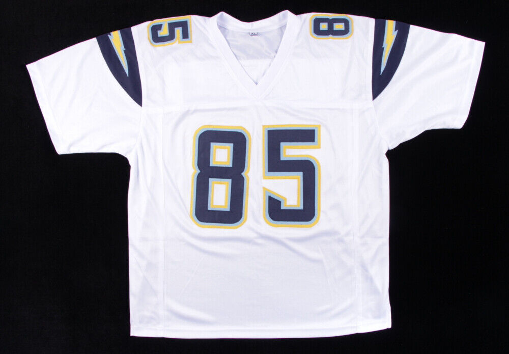 Antonio Gates Signed San Diego Chargers White Jersey (JSA COA) 8×Pro Bowl T.E.