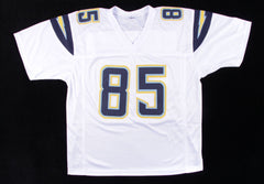 Antonio Gates Signed San Diego Chargers White Jersey (JSA COA) 8×Pro Bowl T.E.