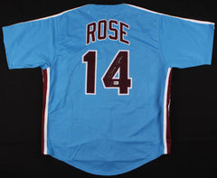 Pete Rose Signed Philadelphia Phillies "Hit King" Jersey (Fiterman Sports Holo)