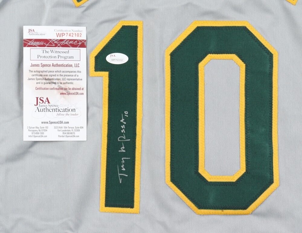 Tony LaRussa Signed Oakland Athletics Jersey (JSA COA) A s Hall of Fame Manager