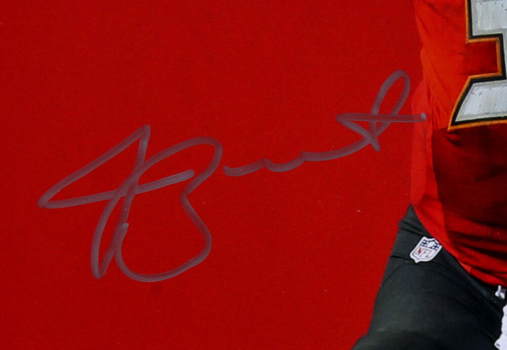 Jameis Winston Signed Buccaneers 22x26 Custom Framed Photo Display (S.I. COA)