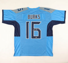 Treylon Burks Signed Tennessee Titans Jersey (Beckett) 2022 1st Round Pick W.R.
