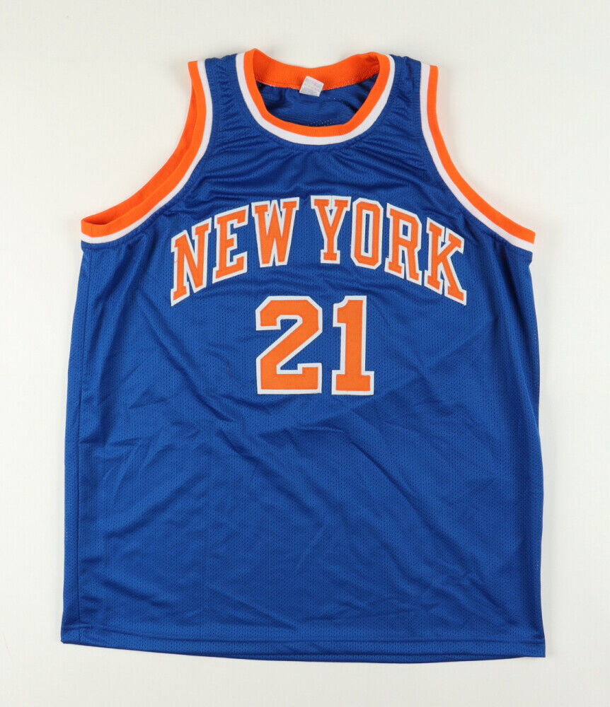 Charlie Ward Signed New York Knicks Jersey Inscribed "Go Knicks!" (Beckett COA)