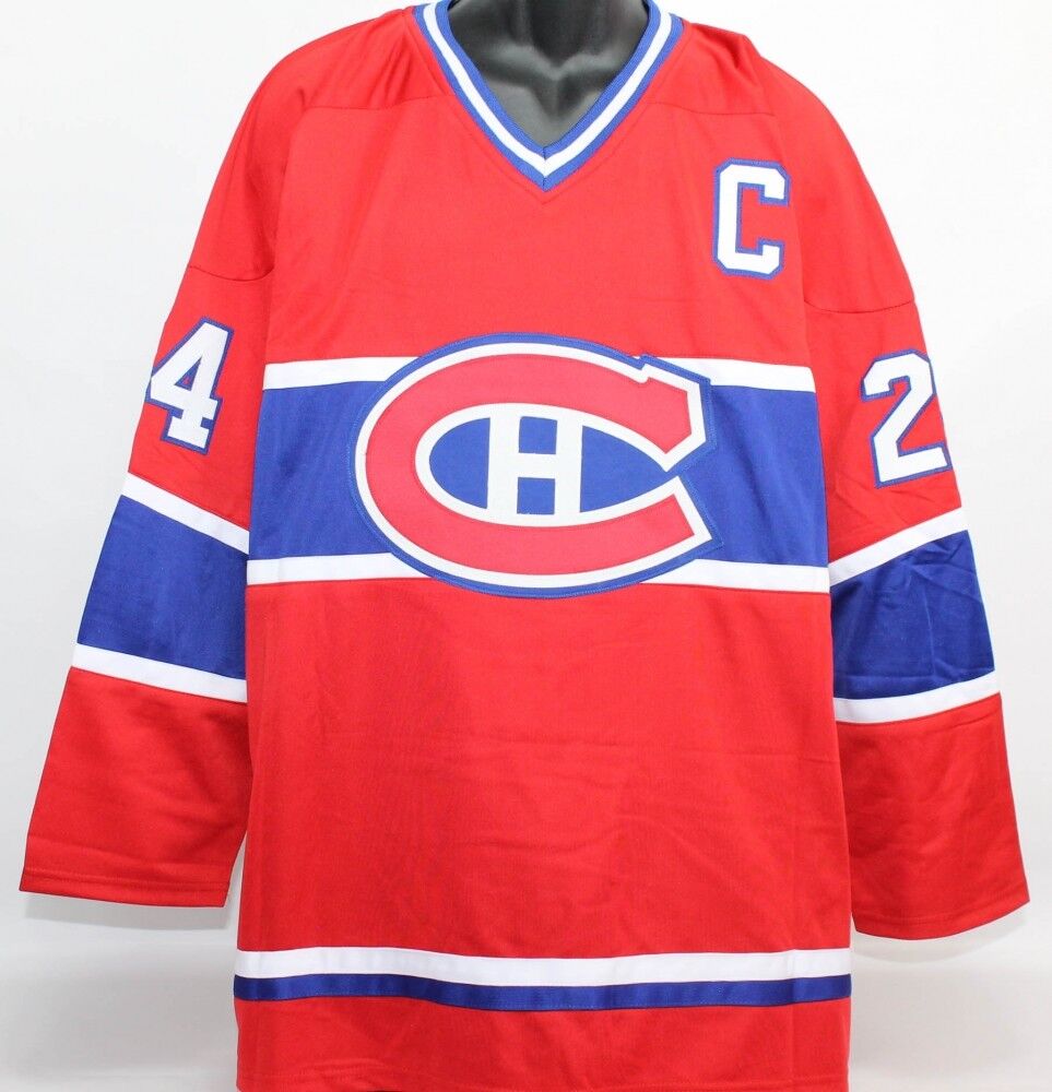 Chris Chelios Signed Canadiens Jersey (Beckett) 40th overall pick 1981 NHL Draft