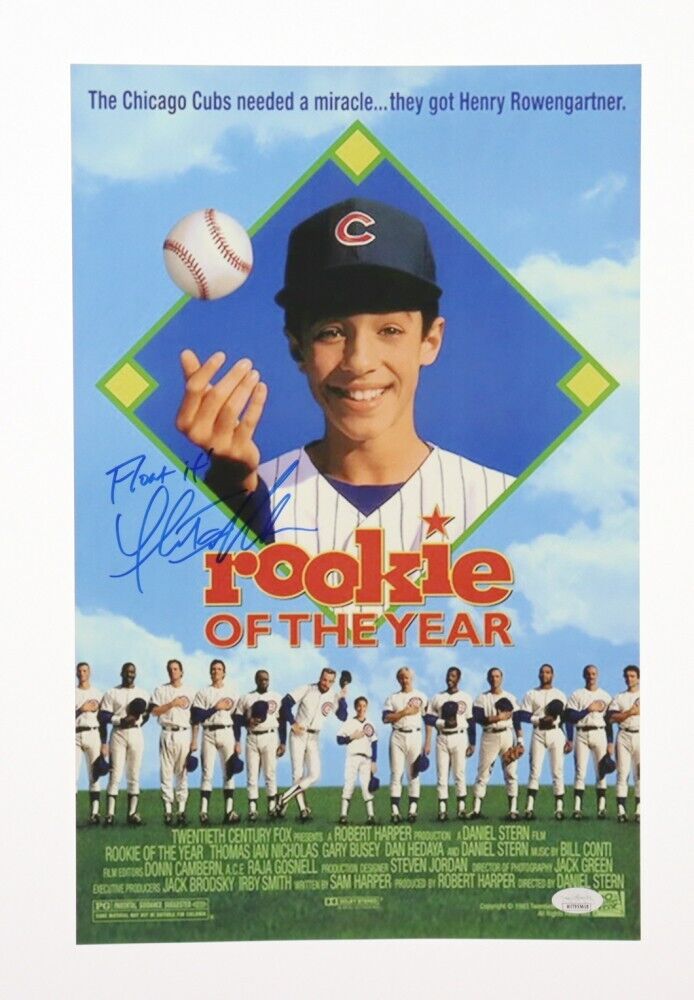 Thomas Ian Nicholas Signed Chicago Cubs Jersey Insc Henry Rowengartner (JSA COA)