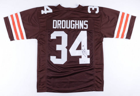 Reuben Droughns Signed Cleveland Browns Jersey (JSA COA) Running Back 2005–2006