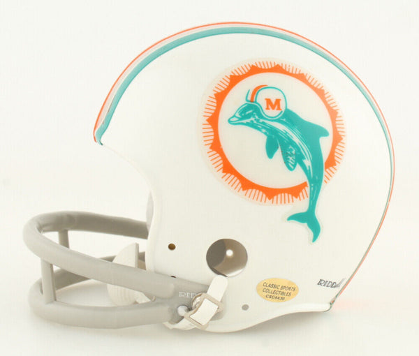 Paul Warfield Signed Miami Dolphin Throwback Mini Helmet Inscribed HO –