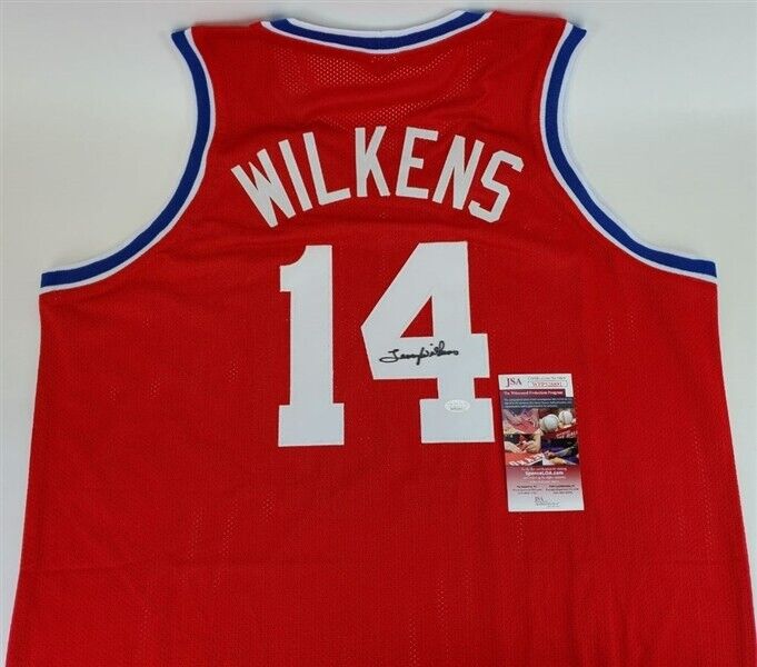 Lenny Wilkens Signed Hawks Jersey (JSA COA) St. Louis All Star Guard 1960–1968